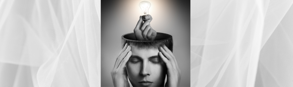 Individual thoughtfully planning direction and goals in a calm workspace