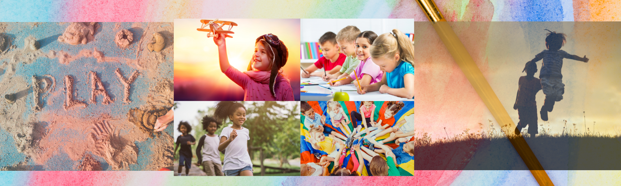 Children engaged in imaginative play supporting cognitive and social development